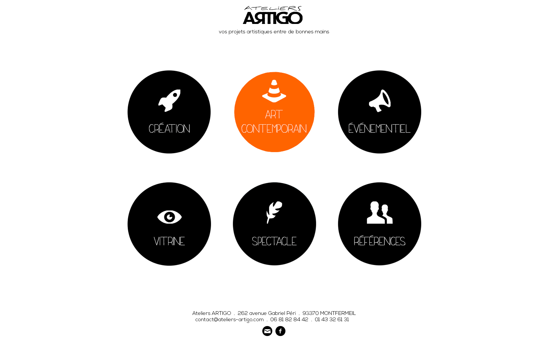 Page accueil V2 - Ateliers Artigo